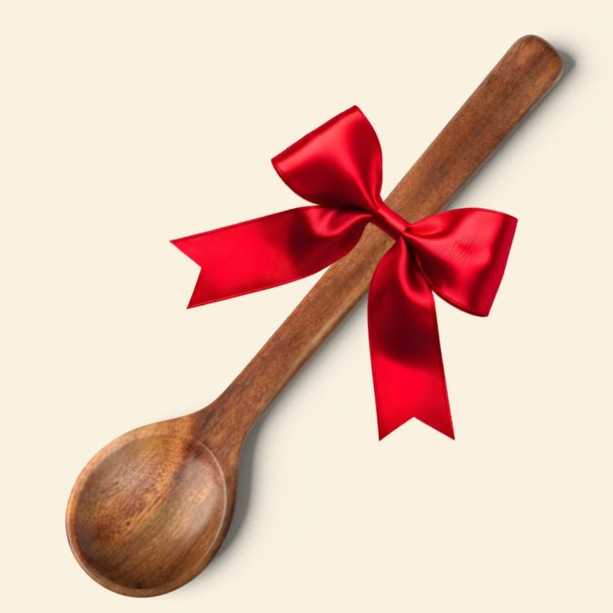 Handgefertigter Akazienholz Löffel